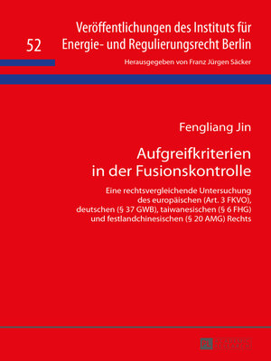 cover image of Aufgreifkriterien in der Fusionskontrolle